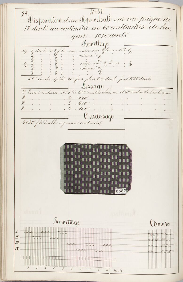 Théorie de la fabrication des étoffes de soie, Emile Klingholz, Silk, paper, French