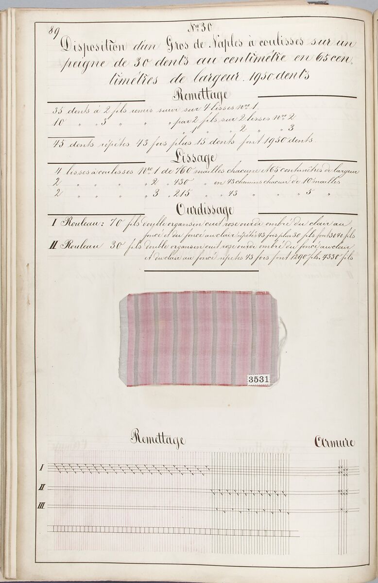 Théorie de la fabrication des étoffes de soie, Emile Klingholz, Silk, paper, French