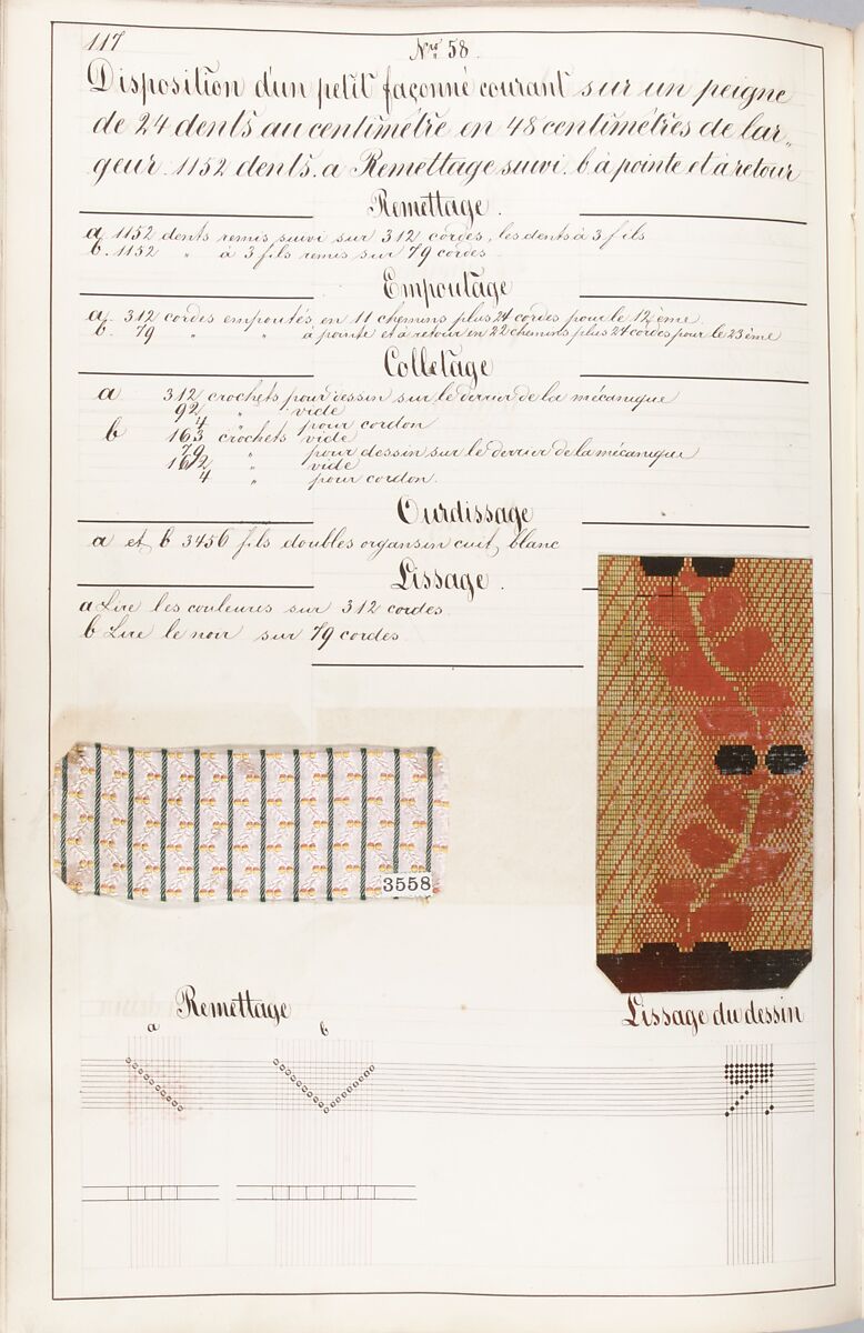 Théorie de la fabrication des étoffes de soie, Emile Klingholz, Silk, paper, French