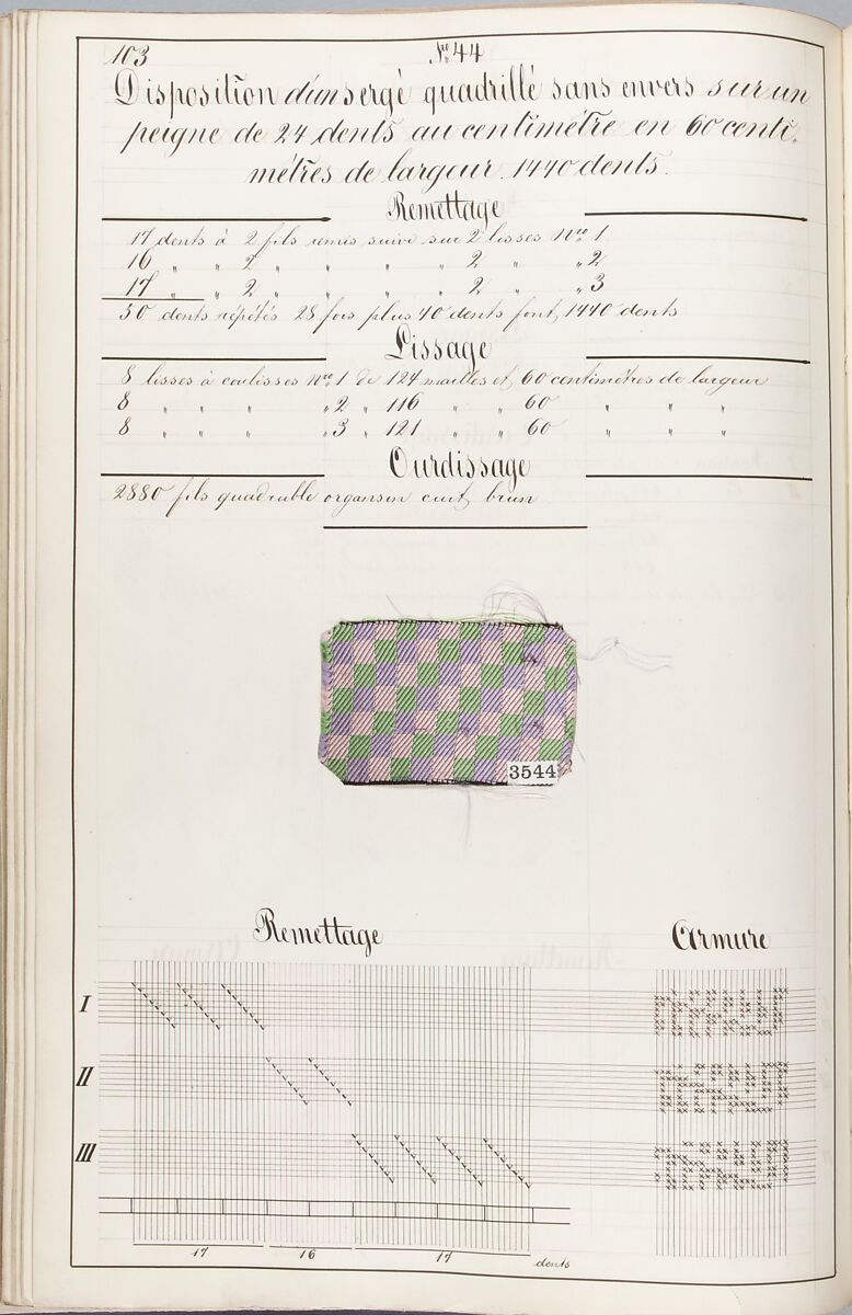 Théorie de la fabrication des étoffes de soie, Emile Klingholz, Silk, paper, French