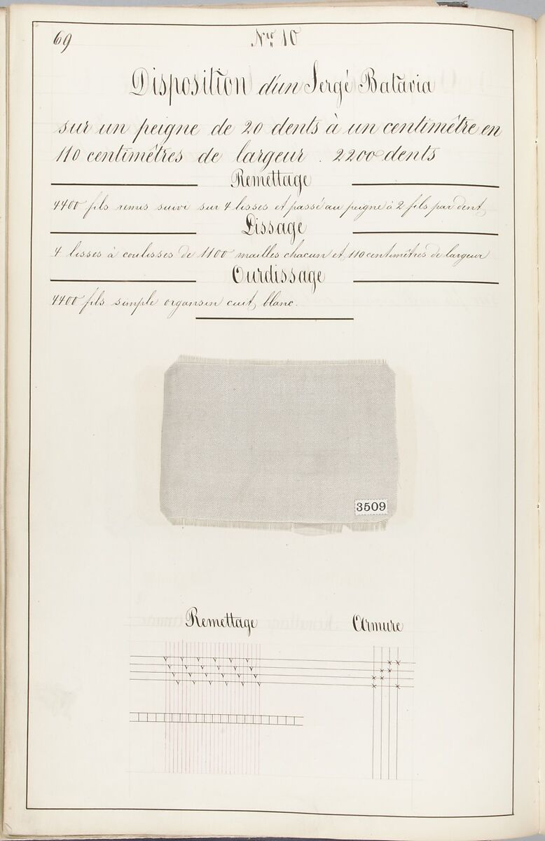 Théorie de la fabrication des étoffes de soie, Emile Klingholz, Silk, paper, French