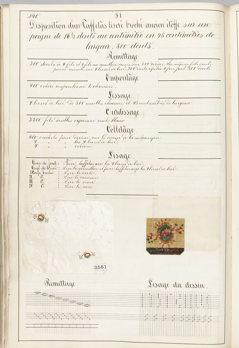 Théorie de la fabrication des étoffes de soie, Emile Klingholz, Silk, paper, French