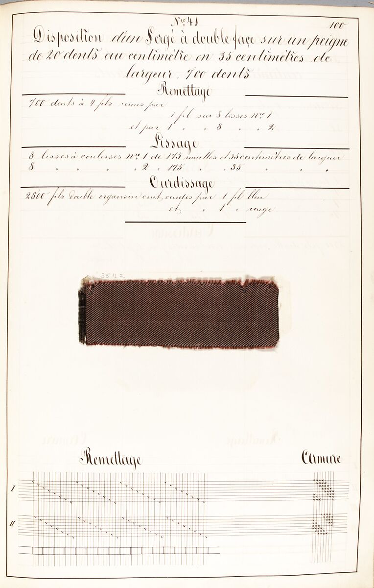 Théorie de la fabrication des étoffes de soie, Emile Klingholz, Silk, paper, French