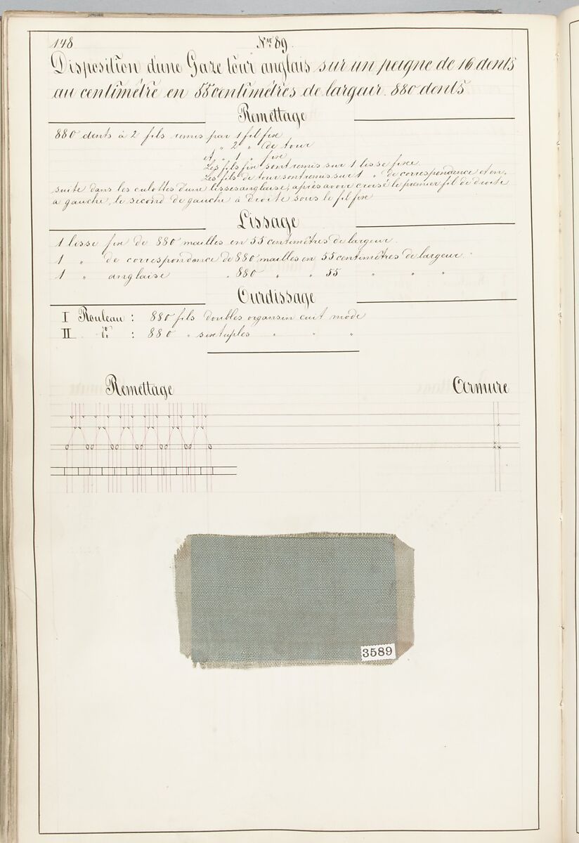 Théorie de la fabrication des étoffes de soie, Emile Klingholz, Silk, paper, French