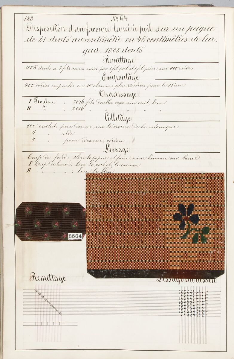 Théorie de la fabrication des étoffes de soie, Emile Klingholz, Silk, paper, French
