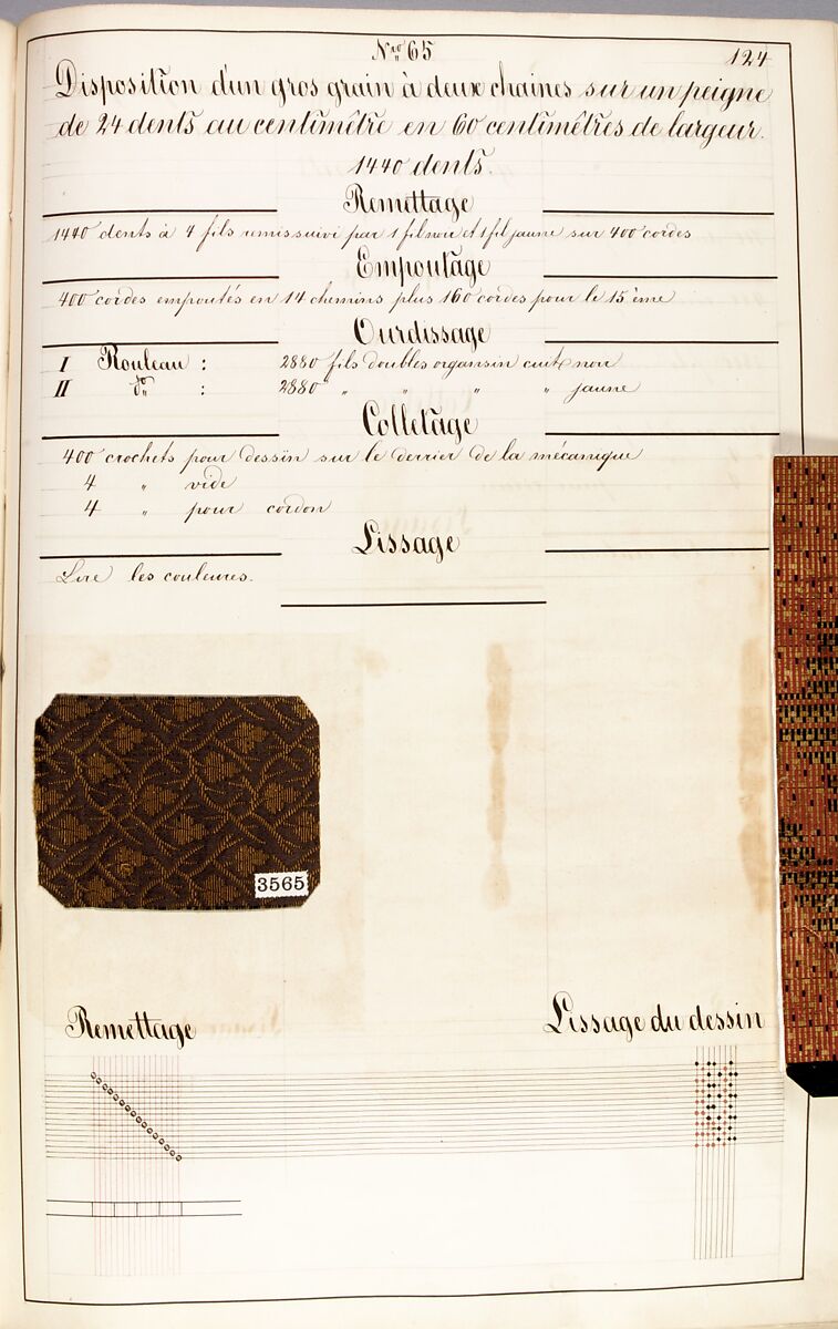 Théorie de la fabrication des étoffes de soie, Emile Klingholz, Silk, paper, French