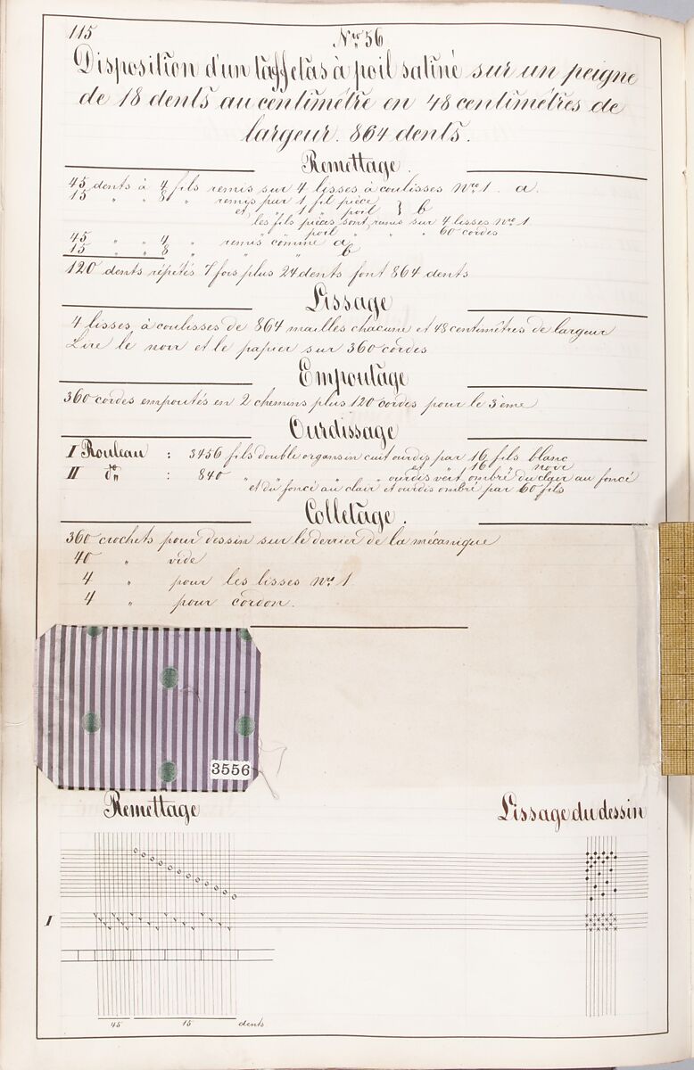 Théorie de la fabrication des étoffes de soie, Emile Klingholz, Silk, paper, French
