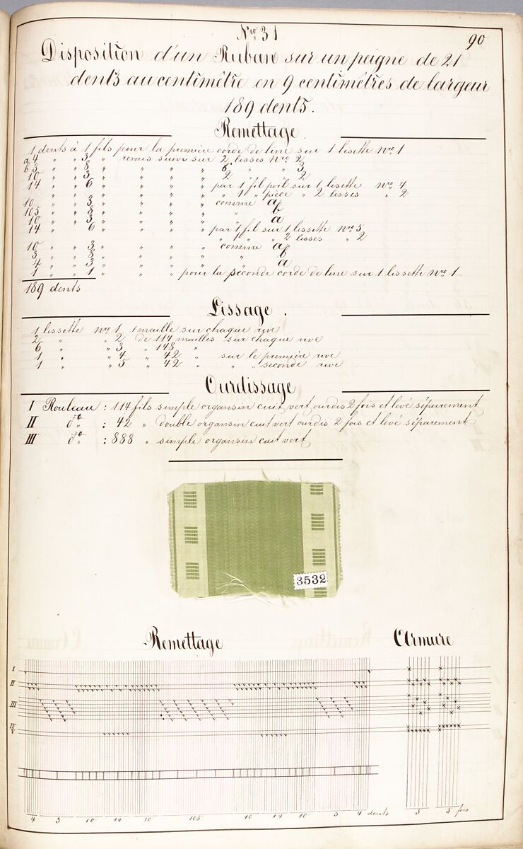 Théorie de la fabrication des étoffes de soie, Emile Klingholz, Silk, paper, French