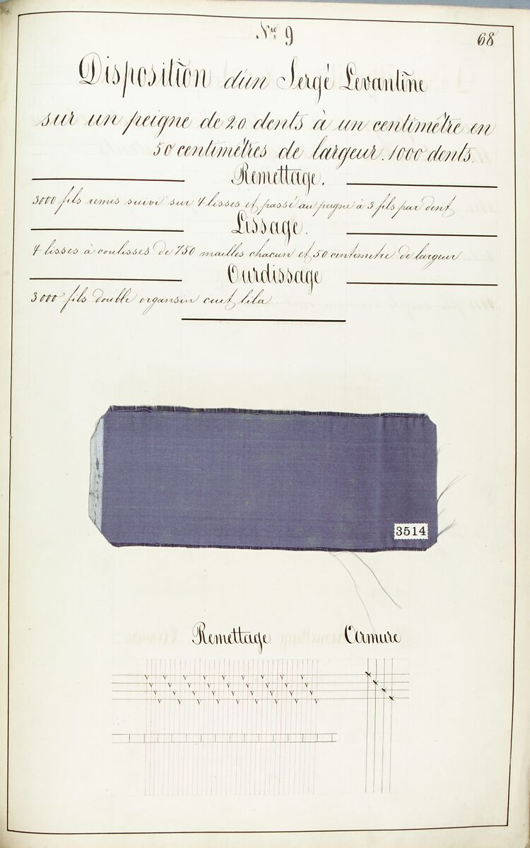 Théorie de la fabrication des étoffes de soie, Emile Klingholz, Silk, paper, French