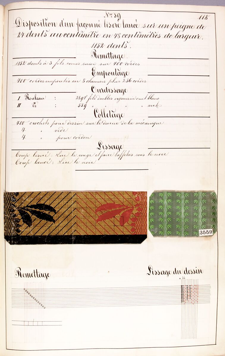 Théorie de la fabrication des étoffes de soie, Emile Klingholz, Silk, paper, French
