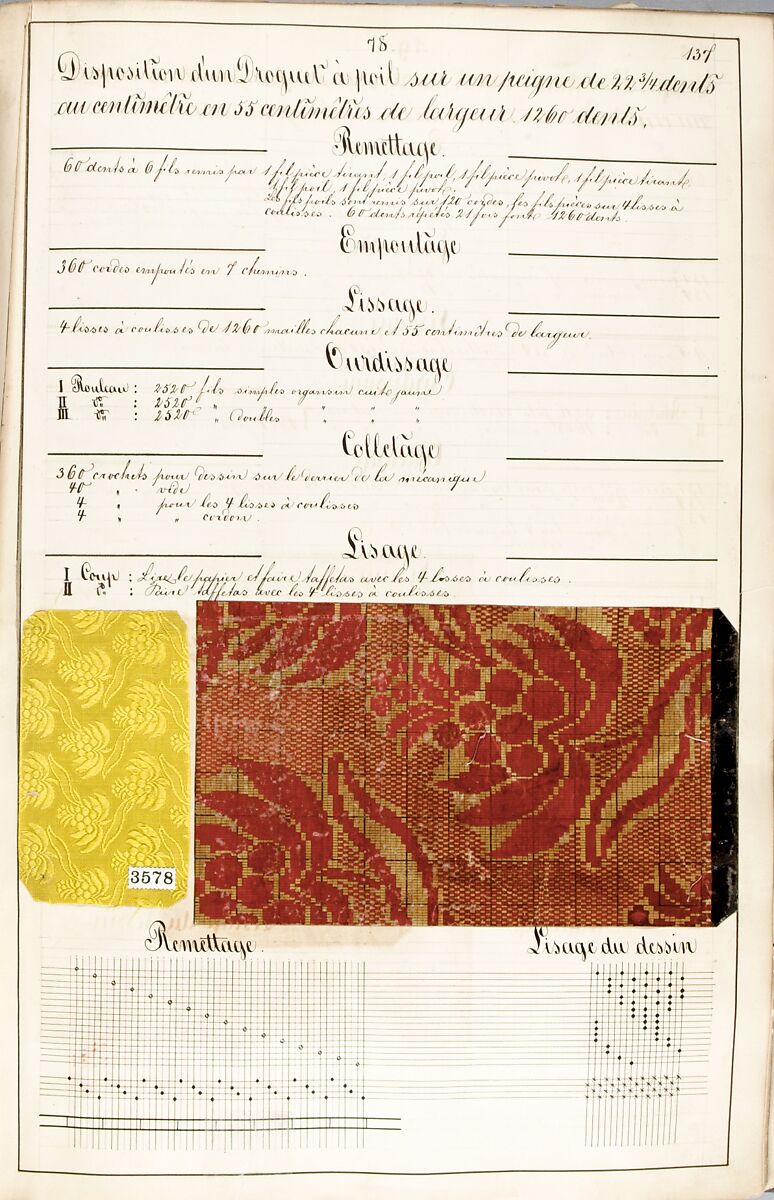 Théorie de la fabrication des étoffes de soie, Emile Klingholz, Silk, paper, French