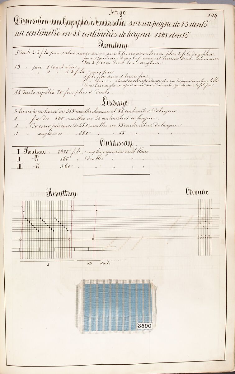 Théorie de la fabrication des étoffes de soie, Emile Klingholz, Silk, paper, French