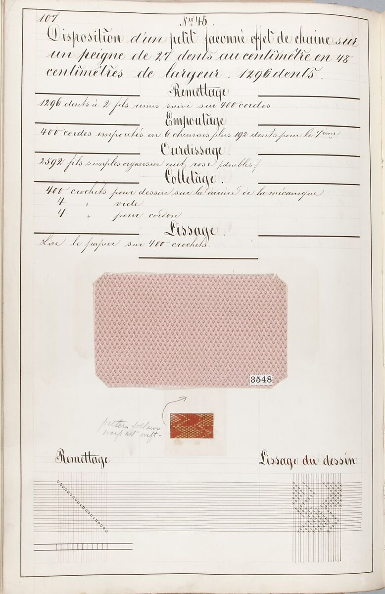 Théorie de la fabrication des étoffes de soie, Emile Klingholz, Silk, paper, French