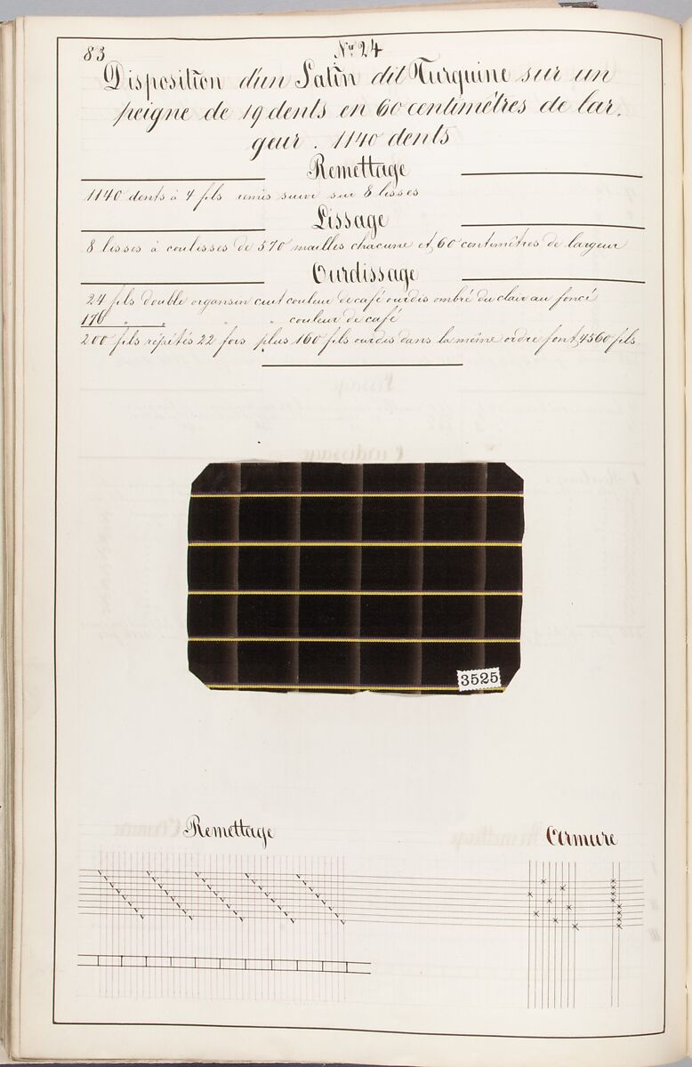Théorie de la fabrication des étoffes de soie, Emile Klingholz, Silk, paper, French