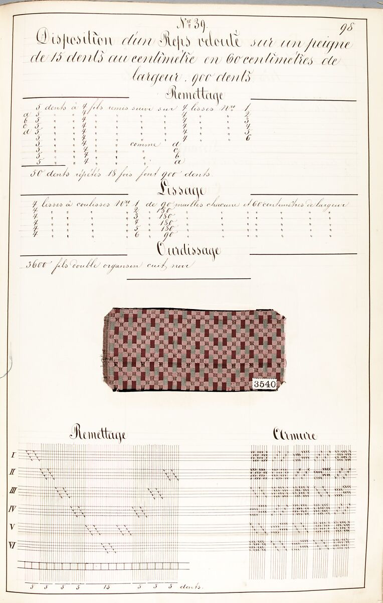 Théorie de la fabrication des étoffes de soie, Emile Klingholz, Silk, paper, French