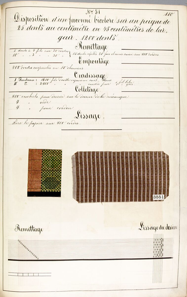 Théorie de la fabrication des étoffes de soie, Emile Klingholz, Silk, paper, French