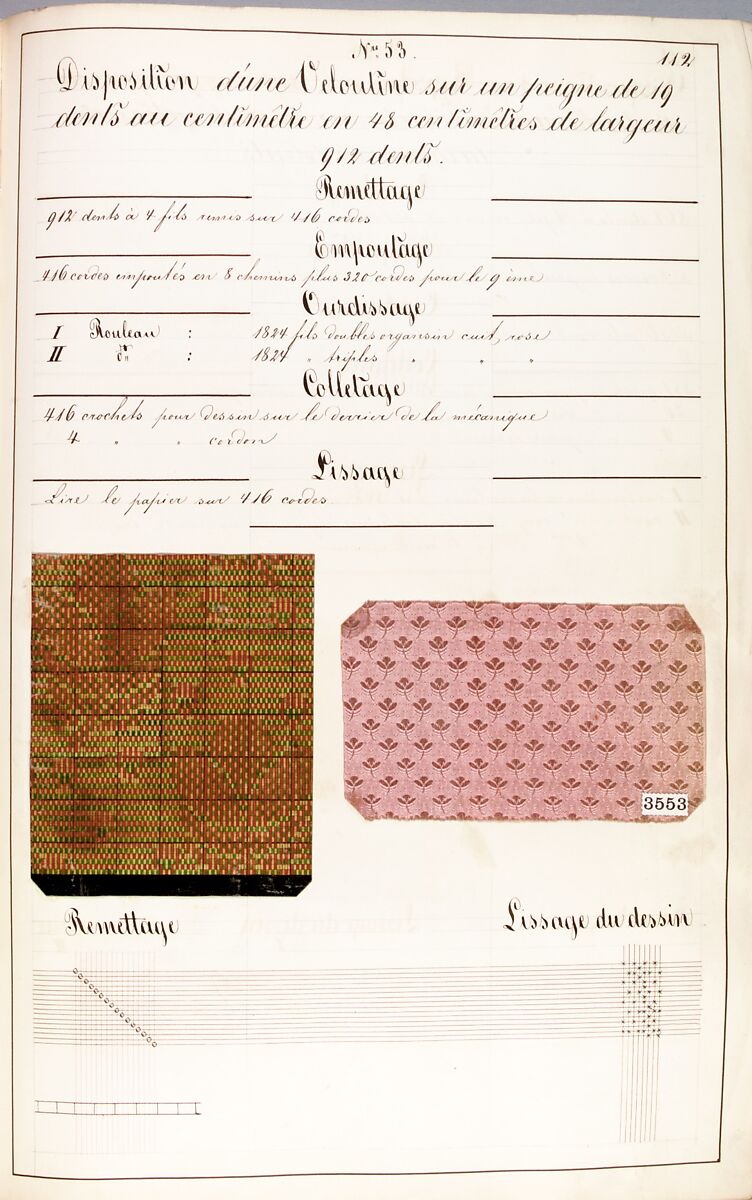 Théorie de la fabrication des étoffes de soie, Emile Klingholz, Silk, paper, French