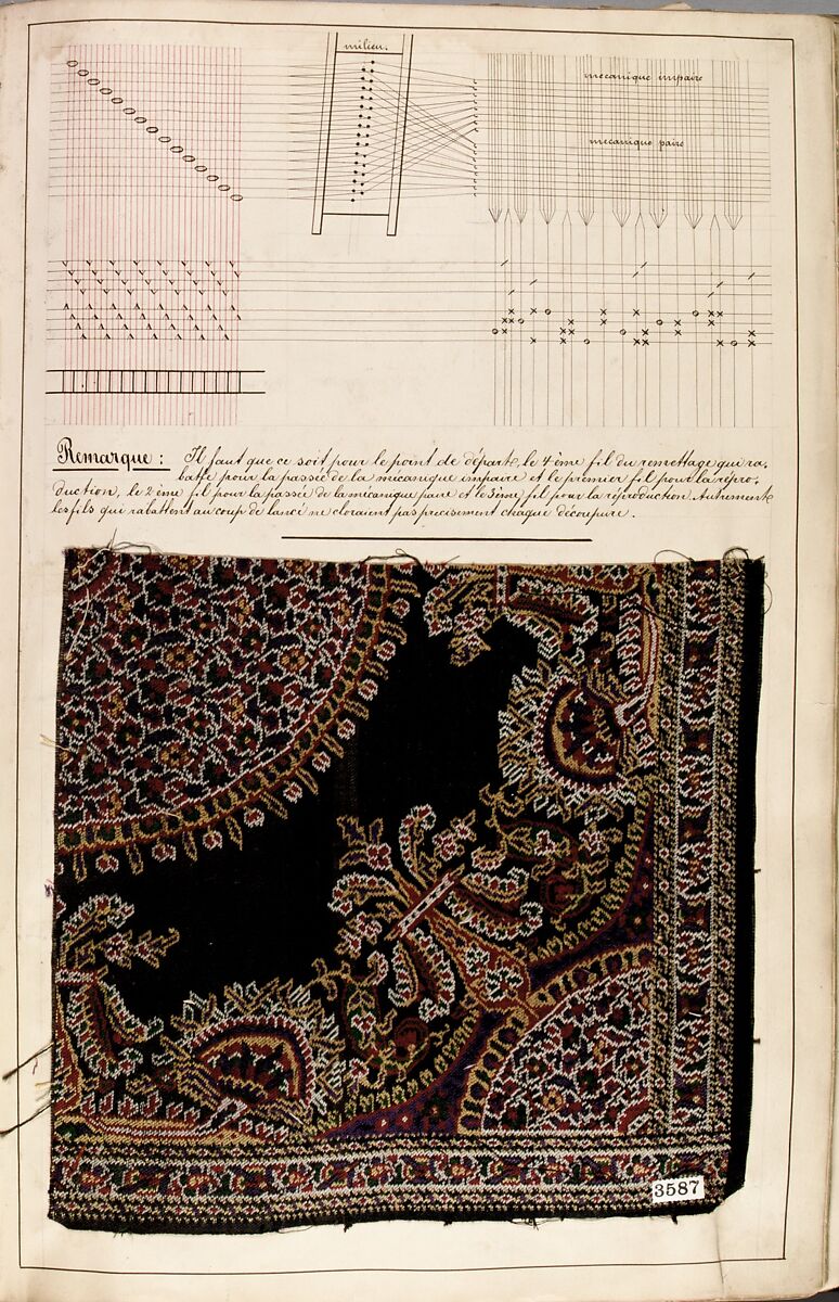 Théorie de la fabrication des étoffes de soie, Emile Klingholz, Silk, paper, French