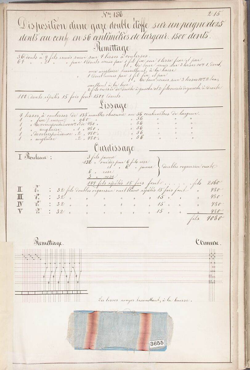 Théorie de la fabrication des étoffes de soie, Emile Klingholz, Silk, paper, French