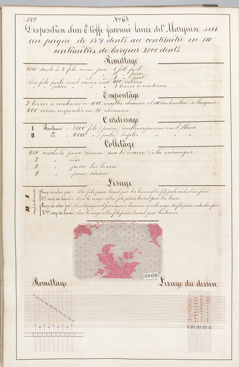 Théorie de la fabrication des étoffes de soie, Emile Klingholz, Silk, paper, French