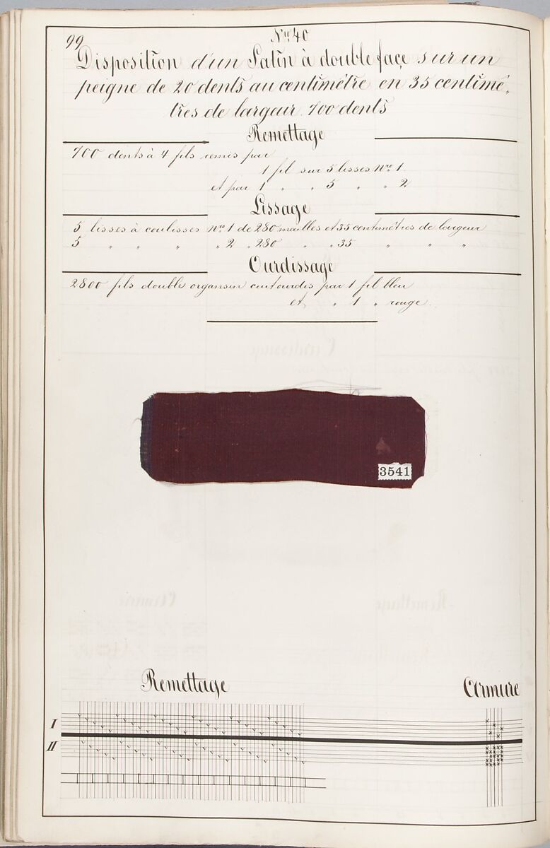 Théorie de la fabrication des étoffes de soie, Emile Klingholz, Silk, paper, French