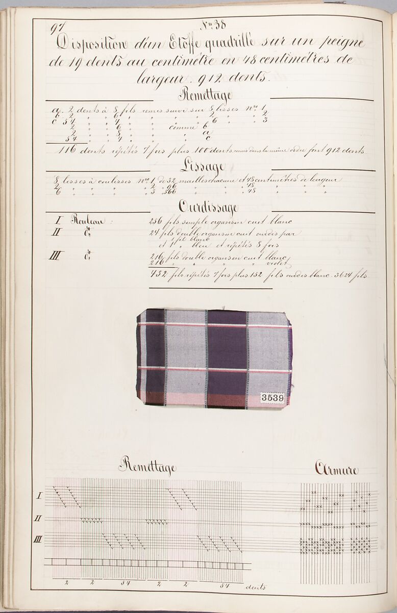 Théorie de la fabrication des étoffes de soie, Emile Klingholz, Silk, paper, French