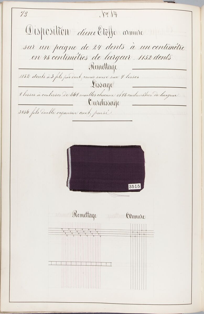 Théorie de la fabrication des étoffes de soie, Emile Klingholz, Silk, paper, French