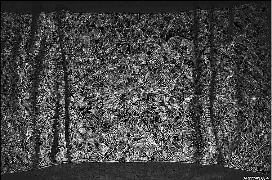 Border, Embroidered net, German