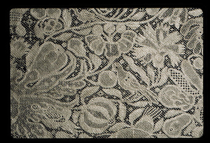 Border, Embroidered net, German