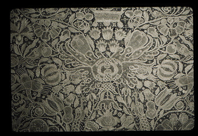 Border, Embroidered net, German