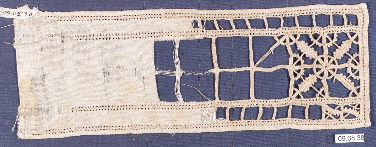 Sampler, Needle lace, Italian