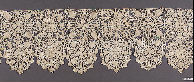 Border, Needle lace, Netherlandish 