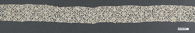 Border, Needle lace, Netherlandish 