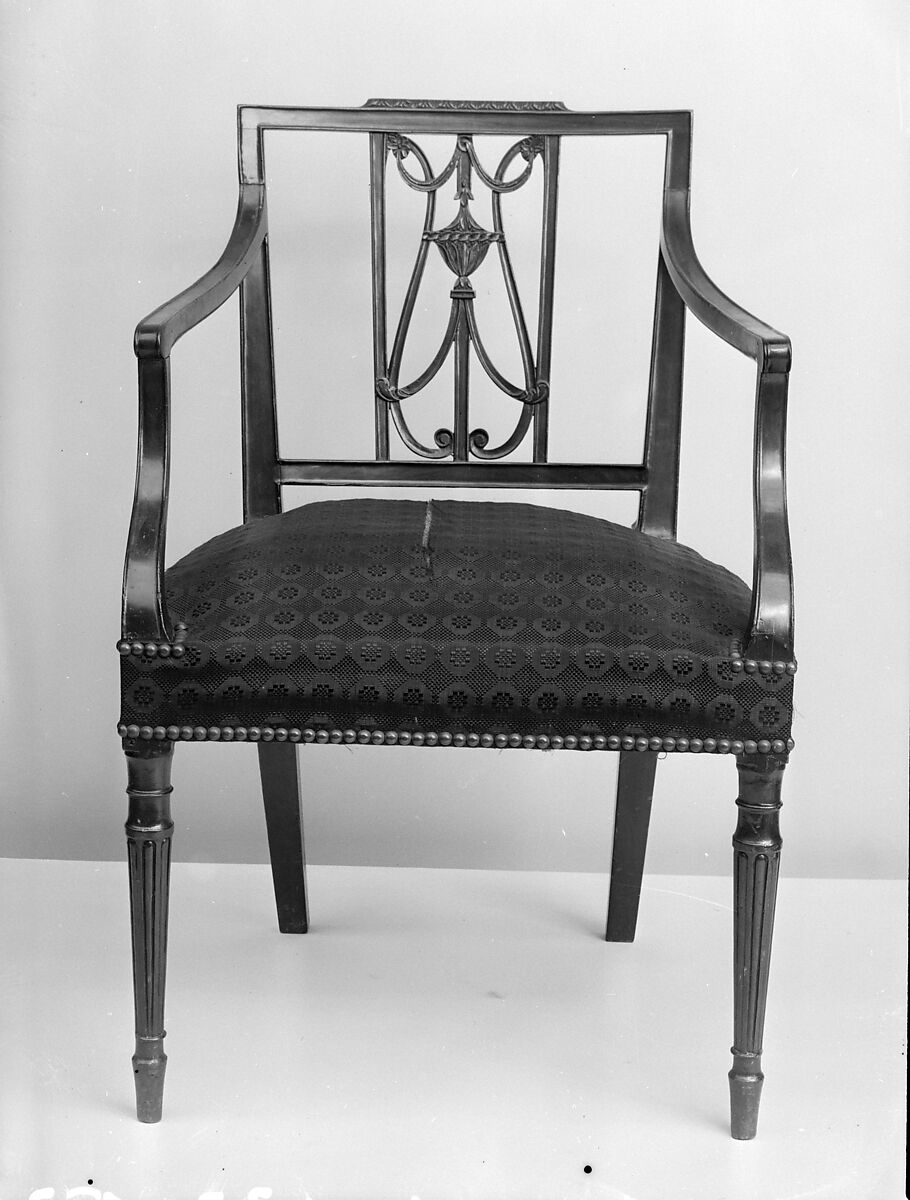 Armchair, Attributed to Henry Connelly (1770–1826), Mahogany, ash, American