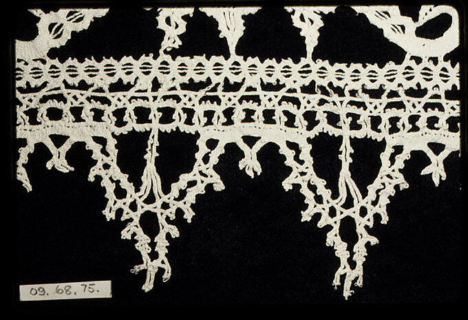 Border, Bobbin lace, Italian, Genoa
