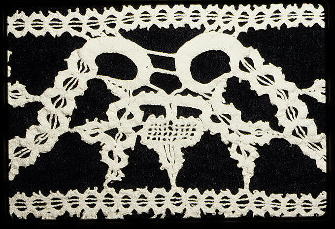 Border, Bobbin lace, Italian, Genoa