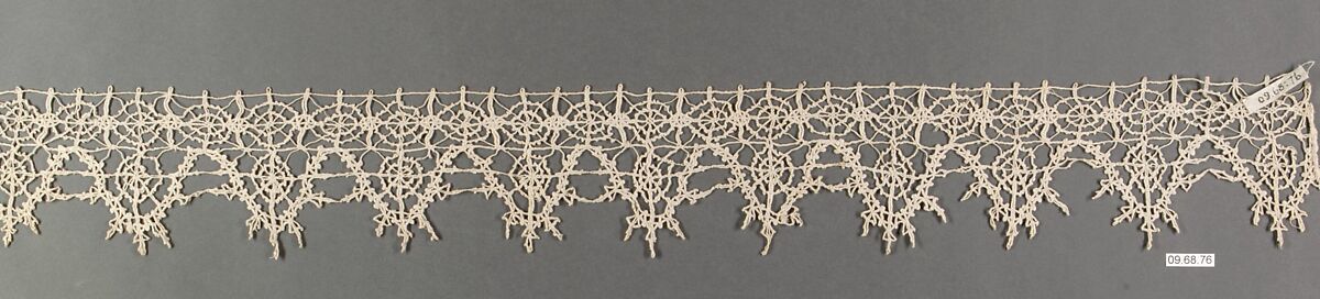 Edging, Bobbin lace, Italian, Genoa