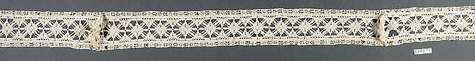 Insertion, Bobbin lace, Italian, Genoa 