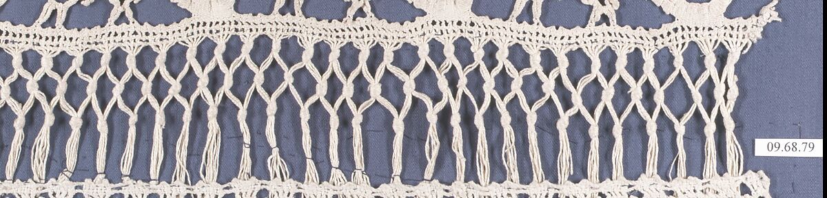Border, Bobbin lace, macramé, Italian