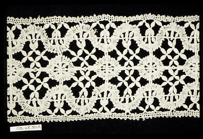 Insertion, Bobbin lace, Italian, Genoa 