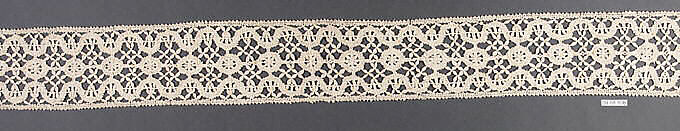 Insertion, Bobbin lace, Italian, Genoa 