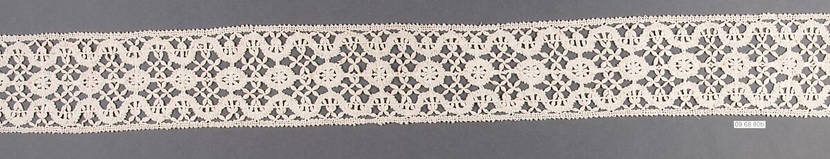 Insertion, Bobbin lace, Italian, Genoa