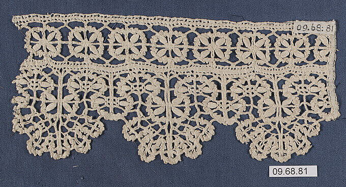 Piece, Bobbin lace, Italian, Genoa 