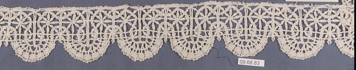 Edging, Bobbin lace, Italian, Genoa