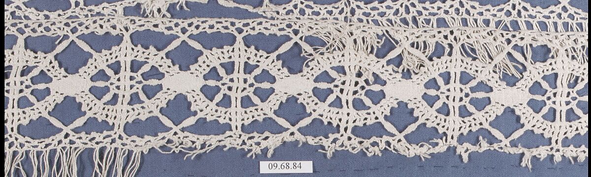 Insertion, Bobbin lace, Italian, Sicily