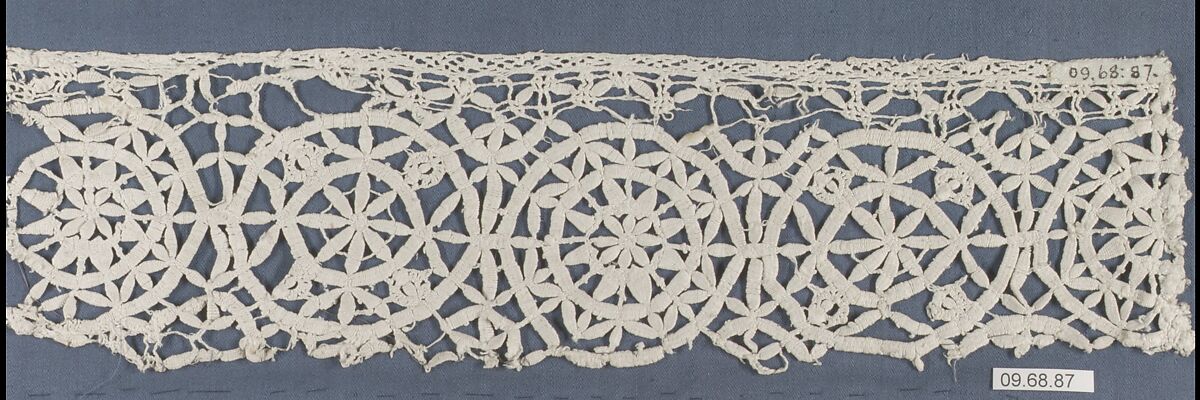 Insertion, Bobbin lace, Italian, Genoa