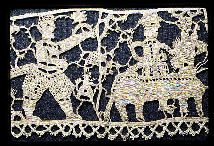 Border, Needle lace, Southern German or Italian