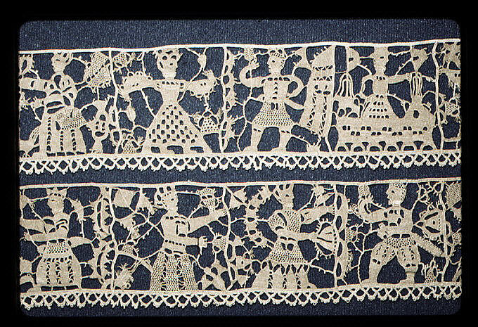 Border, Needle lace, Southern German or Italian