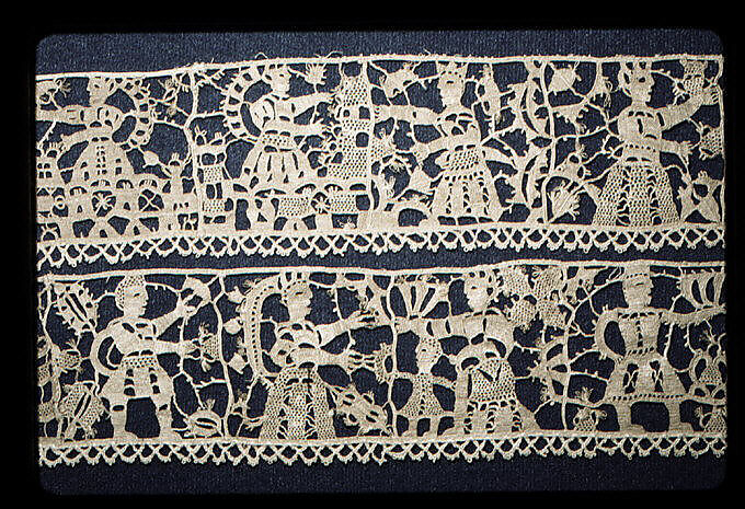 Border, Needle lace, Southern German or Italian