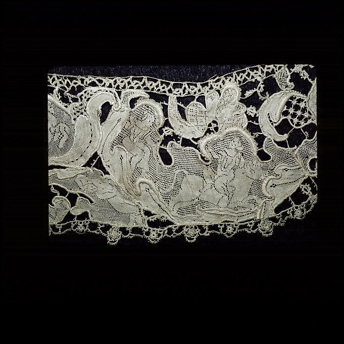 Collar, Needle lace, punto di Ragusa, Italian